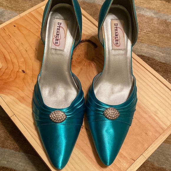 Dyeables Shoes - Dyeables Teal Women’s Heels
